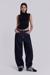 Sonic Embroidered Baggy Jeans