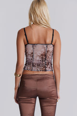 Zelda Lace Up Corset Top