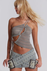 Denim Assassin Micro Mini Skirt