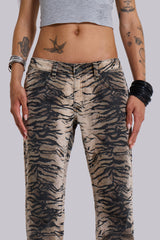 Leona Bootcut Cooper Jeans in Tiger