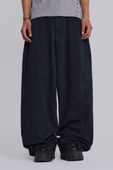 Black Pinstripe XL Colossus Jeans
