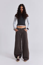 Washed Brown Colossus Jeans