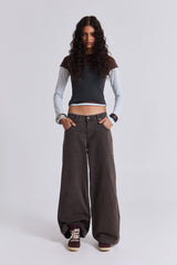 Washed Brown Colossus Jeans