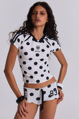 No.13 Polka Dot Football Top
