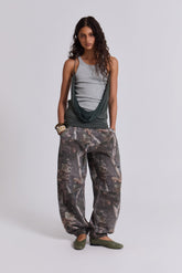 Woodland Camo Baggy Cuffed Monster Joggers