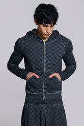 Checkerboard Mini Monster Hoodie