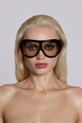 Noctra XL Stud Sunglasses in Amber