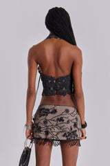 Ellora Embellished Mini Skirt