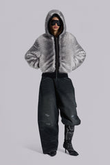 White Bear Faux Fur Jacket