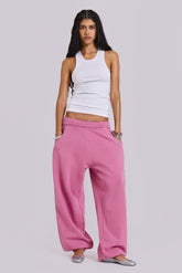 Pink Baggy Cuffed Monster Joggers