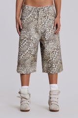 Leopard Fade Colossus Jorts