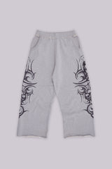 Grey Baggy Blade Joggers