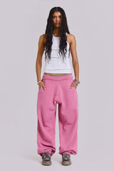 Pink Baggy Cuffed Monster Joggers