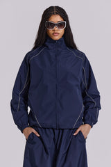 Navy Vapor Tracksuit Top