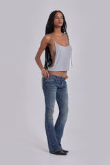 Cassia Cooper Bootcut Jeans in Mid Blue