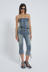 Get Riding 5 in 1 Detachable Denim Jumpsuit