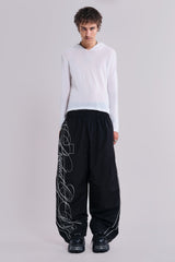 P.O.A. Black Vapor Tracksuit Bottoms