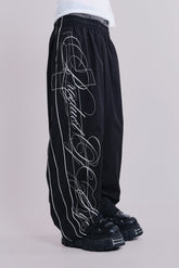 P.O.A. Black Vapor Tracksuit Bottoms