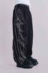 P.O.A. Black Vapor Tracksuit Bottoms