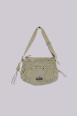 Khaki Military Utility Satchel Bag