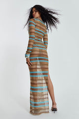 Allure Stripe Knitted Maxi Dress