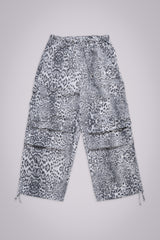 Snow Leopard Parachute Pants