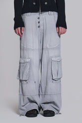 Washed Grey Decoy Cargos