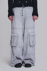 Washed Grey Decoy Cargos