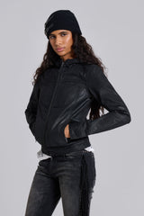 Bedrock Waxed Hooded Denim Jacket