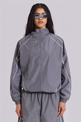Grey Vapor Tracksuit Top
