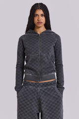 Checkerboard Mini Monster Hoodie