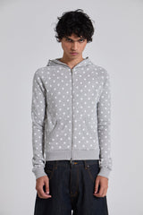 Grey Polkadot Hoodie