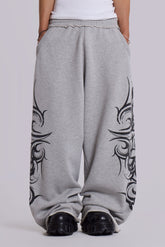 Grey Baggy Blade Joggers