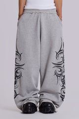 Grey Baggy Blade Joggers