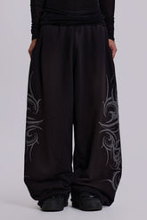 Black Baggy Blade Joggers