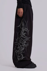 Black Baggy Blade Joggers