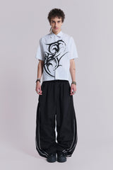 Black Vapor Tracksuit Bottoms