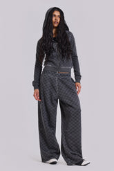 Checkerboard Baggy Monster Joggers