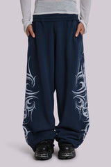 Navy Baggy Blade Joggers