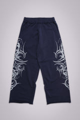 Navy Baggy Blade Joggers