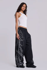 P.O.A. Black Vapor Tracksuit Bottoms