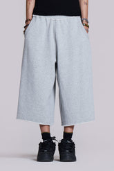 Monster 3/4 Grey Marl Shorts