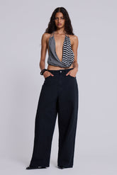 Black Pinstripe XL Colossus Jeans