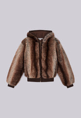 Bear Faux Fur Jacket