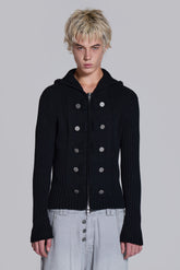 Hooded Military Knit Jumper