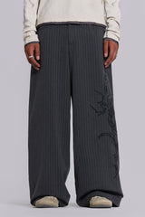 Tattoo Pinstripe Goliath Suit Pants