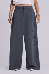 Tattoo Pinstripe Goliath Suit Pants