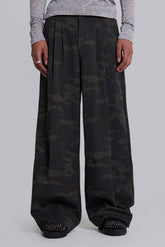 Camo Pinstripe Goliath Suit Pants