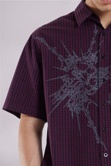 Red Atom Checked Shirt