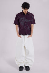 Red Atom Checked Shirt